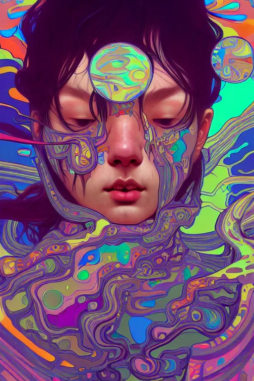 Image similar to acid trip, highly detailed, digital painting, artstation, sharp focus, illustration, art by tan zi and ayanamikodon and alphonse mucha and wlop