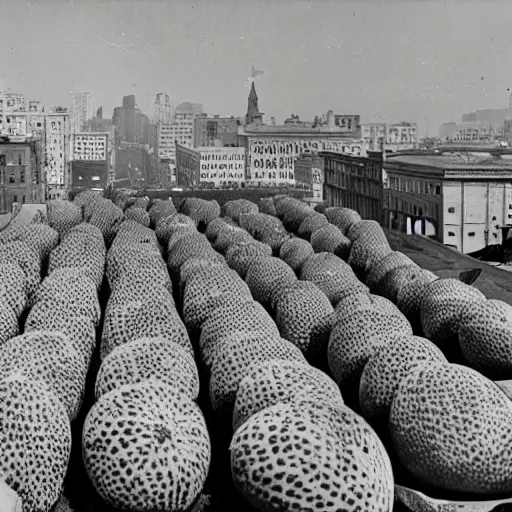 Image similar to watermelons filled the city, 1934 photo