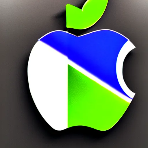 Prompt: android as apple logo