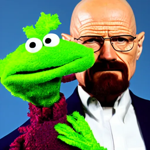 Image similar to Walter White Muppet, award winning professional photography