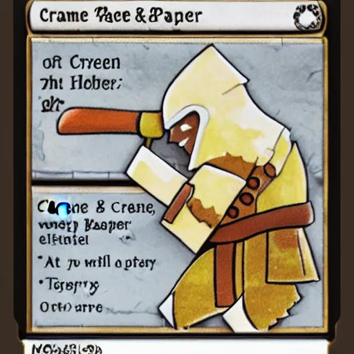 Image similar to creme and paper warrior