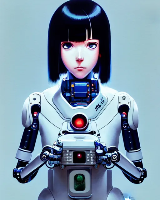 Image similar to girl wearing robotic suit, very anime, fine - face, audrey plaza, realistic shaded perfect face, fine details. anime. realistic shaded lighting poster by ilya kuvshinov katsuhiro otomo ghost - in - the - shell, magali villeneuve, artgerm, jeremy lipkin and michael garmash and rob rey