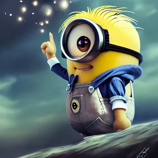 an epic painting anime minion, anime style, oil on | Stable Diffusion ...