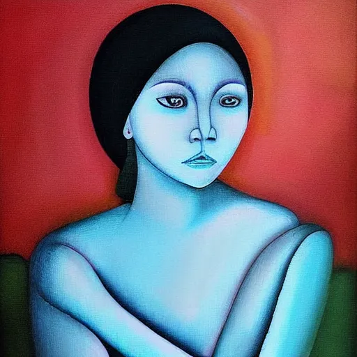 Image similar to woman in the last median art by griselda sastrawinata