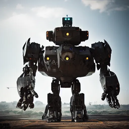 Prompt: A giant robot mech suit, 3d render, octane render, 8k