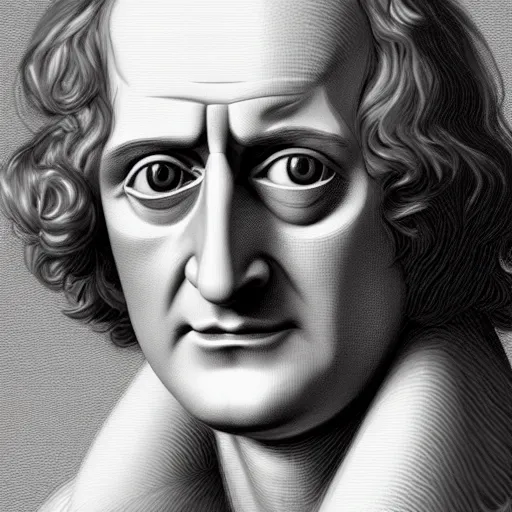 Prompt: isaac newton's face in nutella, hyperdetailed, artstation, cgsociety, 8 k