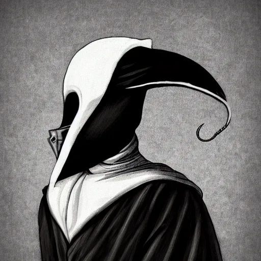 Prompt: plague doctor by miles yoshida