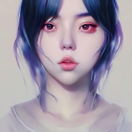 Image similar to a beautiful korean kpop billie eilish alluring instagram model in crop top, by guweiz and wlop and ilya kuvshinov and artgerm, symmetrical eyes, aesthetic, gorgeous, stunning, alluring, attractive, artstation, deviantart, pinterest, digital art