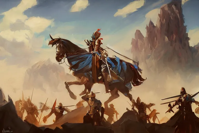 Image similar to greg manchess painting of a mountain of swords in the middle of an arena, profile picture, organic painting, sunny day, matte painting, bold shapes, hard edges, street art, trending on artstation, by huang guangjian, gil elvgren, ruan jia, randy vargas, greg rutkowski