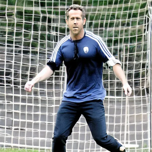 Image similar to Ryan Reynolds playing soccer