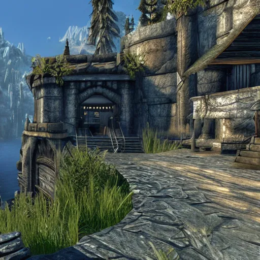 Prompt: Screenshot from the Elder Scrolls 6, Unreal Engine 5, high detail