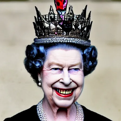 Prompt: queen elizabeth as joker