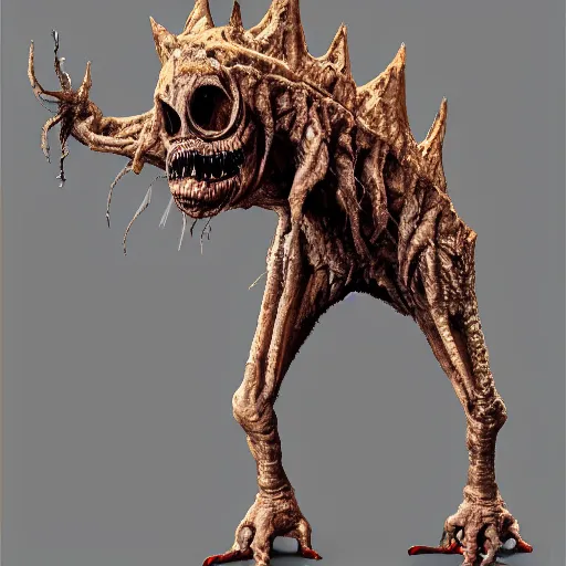 Prompt: nightmare creature, super high detail, horror, scary, terrifying