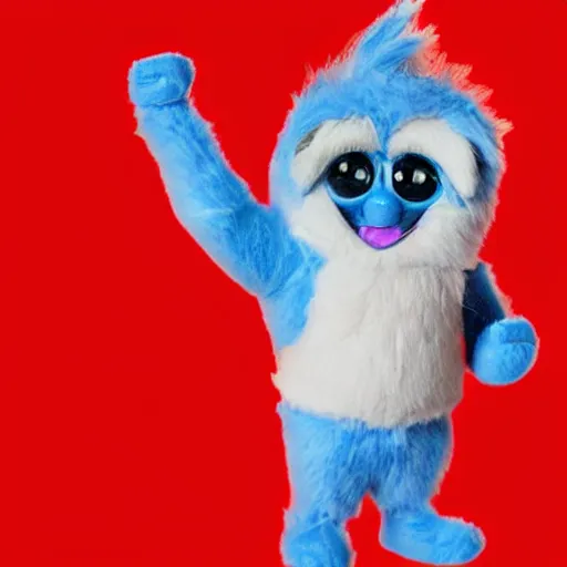 Prompt: bodybuilder furby