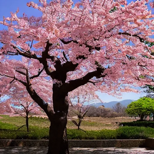 Prompt: sakura tree