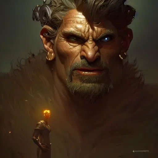 Image similar to cinematic scene male troll from d & d, intricate, elegant, highly detailed, digital painting, artstation, concept art, smooth, sharp focus, illustration, thriller atmosphere, art by artgerm and greg rutkowski and alphonse mucha