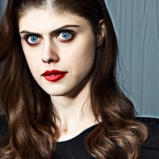 Prompt: Alexandra Daddario as Black Widow