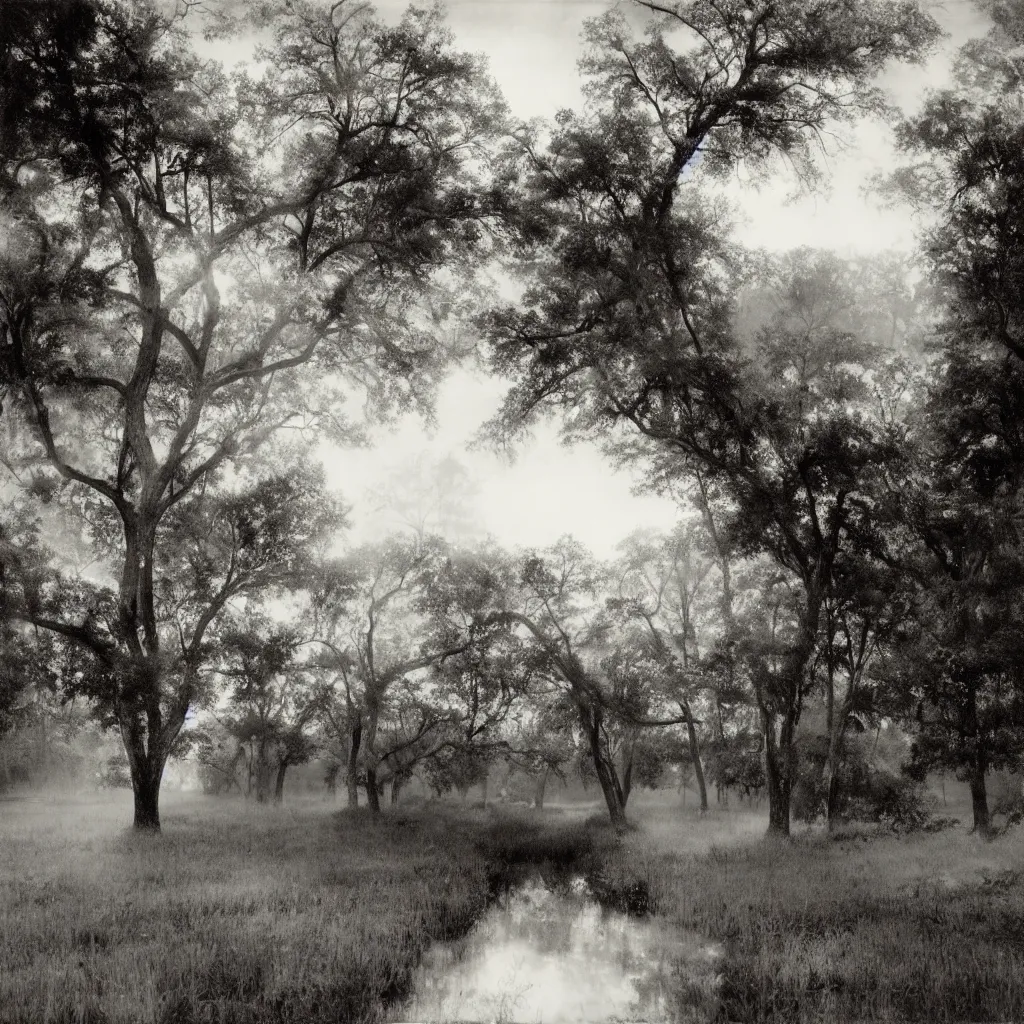 Image similar to a southern landscape in the syle of sally mann