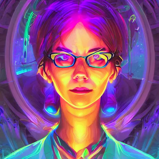 Image similar to skill magic geek inside matrix deepdream radiating a glowing aura stuff loot legends stylized digital illustration video game icon artstation lois van baarle, ilya kuvshinov, rossdraws,