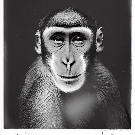 Prompt: a surrealist monkey