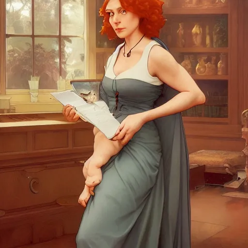 Image similar to lois griffin, family guy, intricate, elegant, highly detailed, digital painting, artstation, concept art, smooth, sharp focus, illustration, art by artgerm and greg rutkowski and alphonse mucha and william - adolphe bouguereau