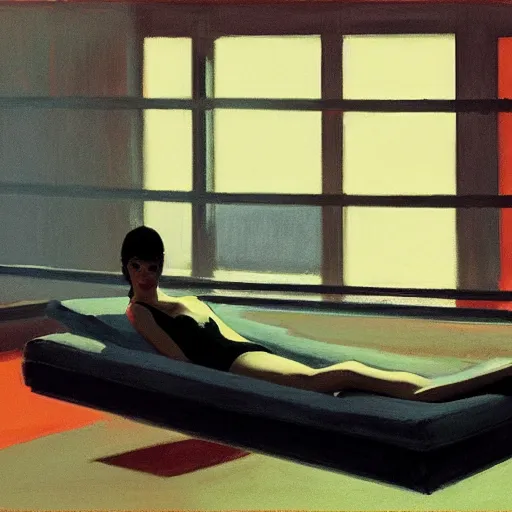 Image similar to Blade Runner 2049 by Edward hopper