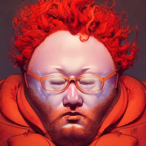 Image similar to prompt : red lightning portrait soft light painted by james jean and katsuhiro otomo and erik jones, inspired by evangeleon anime, smooth face feature, intricate oil painting, high detail illustration, sharp high detail, manga and anime 1 9 9 9