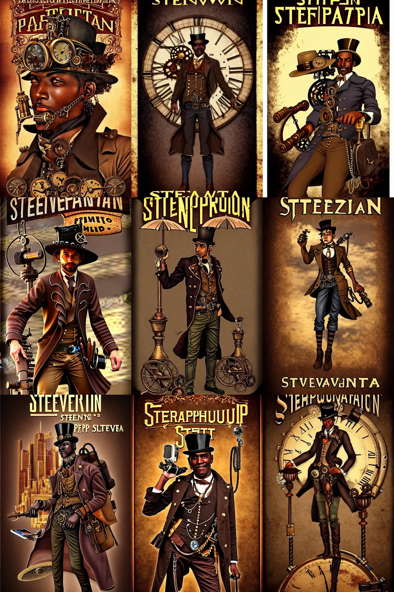Prompt: ( ( ( ( ( steampunk city cover art. ) ) ) ) ) steaven zapata by!!!!!!!!!!!!!!!!!!!!!!!!!!!