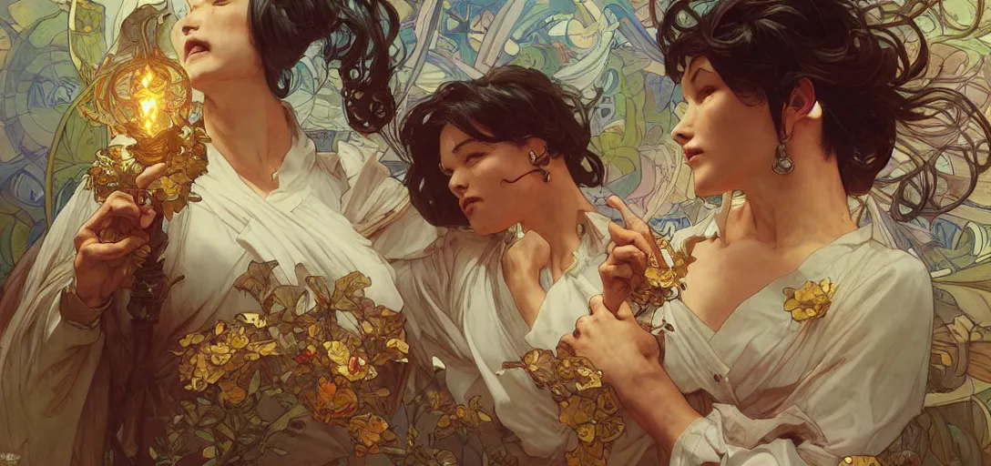 Image similar to god by Stanley Artgerm Lau, greg rutkowski, thomas kindkade, alphonse mucha, loish, norman Rockwel