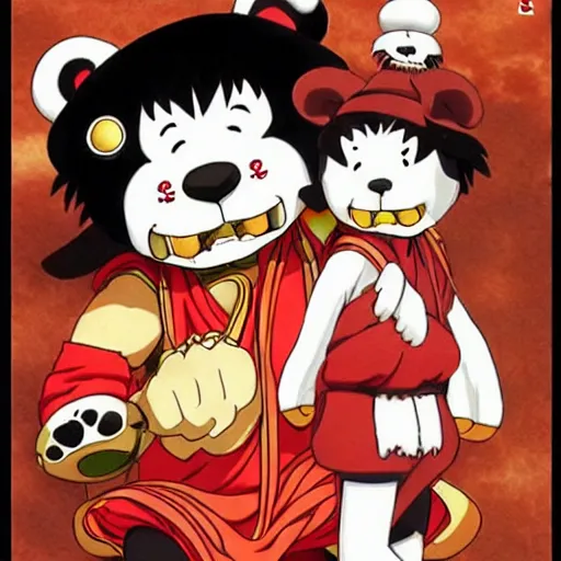 Image similar to basoromyu kuma by oda eiichiro, by toei animation