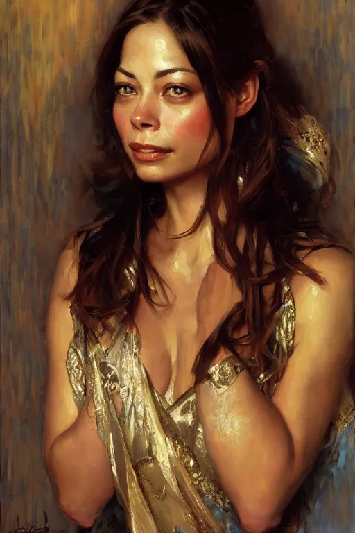 Image similar to detailed portrait of kristin kreuk, painting by gaston bussiere, craig mullins, j. c. leyendecker