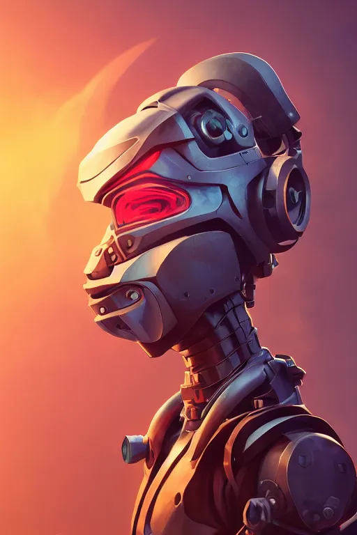 Image similar to epic mask helmet robot ninja portrait stylized as fornite style game design fanart by concept artist gervasio canda, behance hd by jesper ejsing, by rhads, makoto shinkai and lois van baarle, ilya kuvshinov, rossdraws global illumination radiating a glowing aura global illumination ray tracing hdr render in unreal engine 5