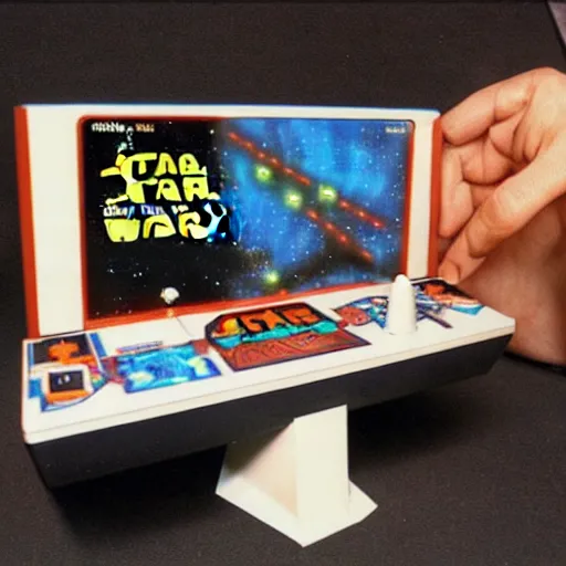 Image similar to 1 9 8 0 s - era tabletop electronic game version of atari's star wars arcade game