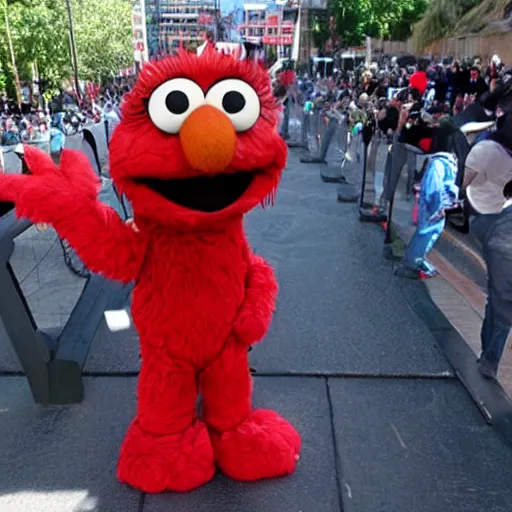 Prompt: elmo on the cross