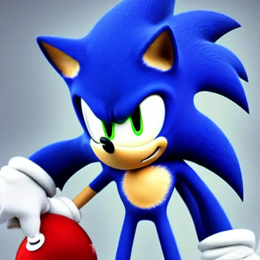 Prompt: sonic if he were a human