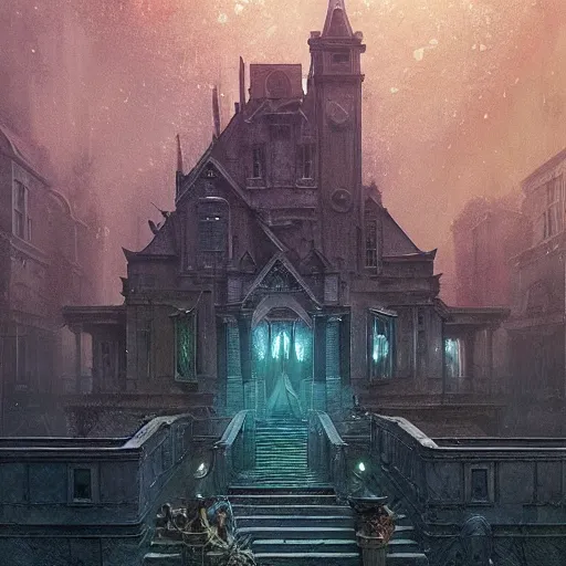 Image similar to eldritch legislature, fantasy, realistic colorful photography, interior, hyperrealism, incredible, award - winning photography, by greg rutkowski, lovecraftian