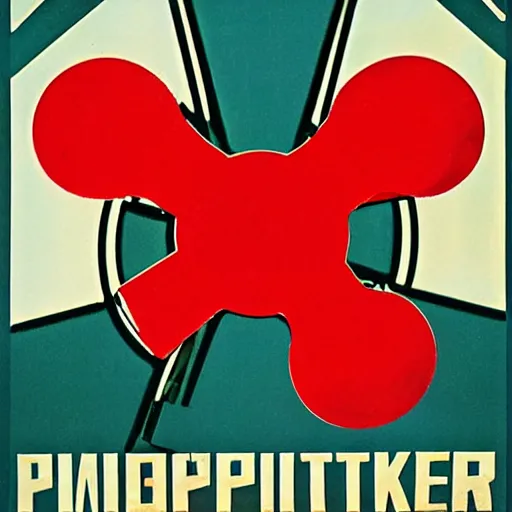 Prompt: soviet era propaganda poster of a fidget spinner