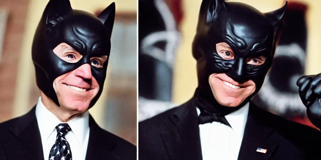 Image similar to joe biden as catwoman from batman returns