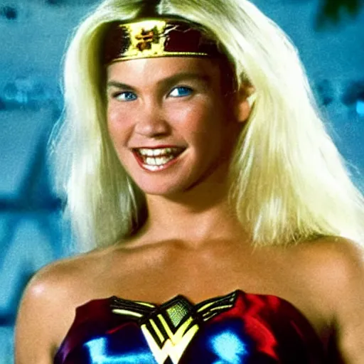 Image similar to Xuxa meneguel as wonder woman