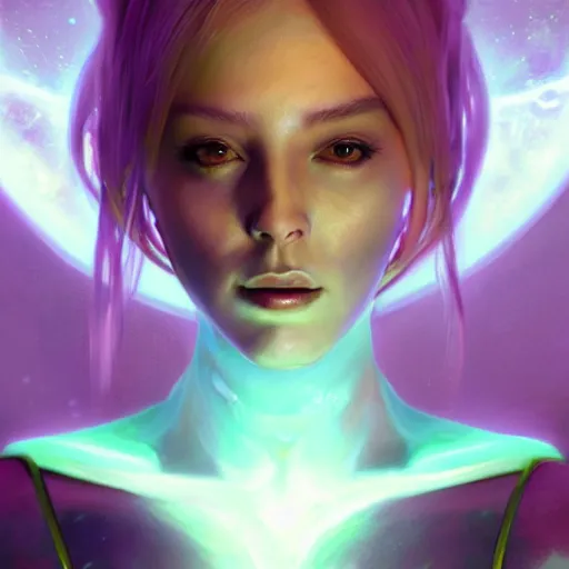 Image similar to A beautiful Arcturian Alien Woman, huggy wuggy from poppy playtime video game, fullbody, ultra high detailed, oil painting, Greg Rutkowski, Charlie Bowater, Yuumei, Yanjun Cheng, unreal 5, DAZ, hyperrealistic, octane render, RPG portrait, dynamic lighting, fantasy art, beautiful face