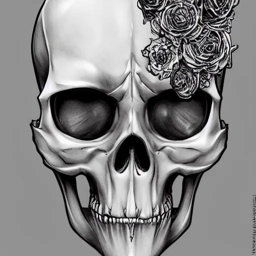 Image similar to anime manga skull portrait elvis, king, skeleton, intricate, elegant, highly detailed, digital art, ffffound, art by JC Leyendecker and sachin teng