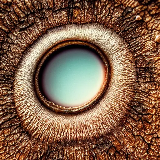 Prompt: landscape photo of a desert that looks like macro detail of an eye