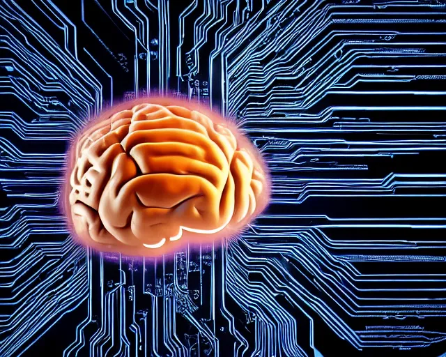 photo of a human brain plugged into a cpu socket. | Stable Diffusion