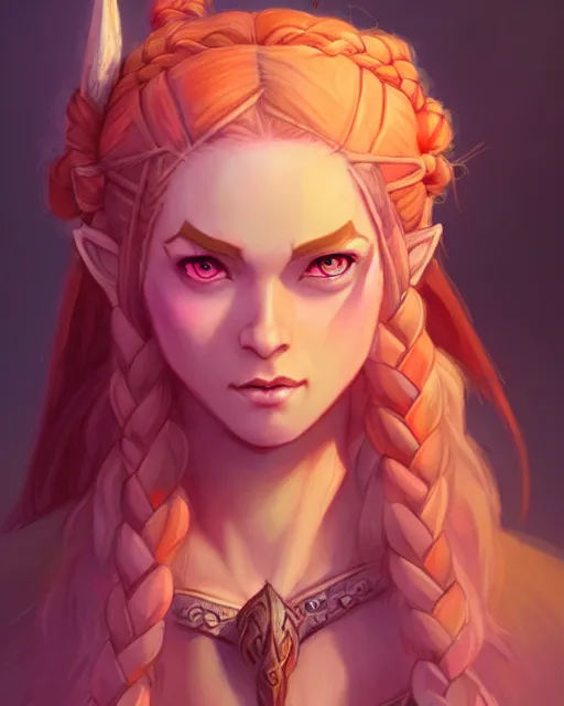 soft pretty female firbolg dungeons and dragons long | Stable Diffusion ...