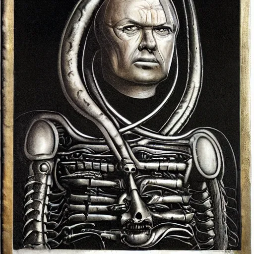 Image similar to mikhail gorsheniov by giger