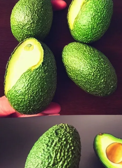 Prompt: an avocado that looks like jeff goldblum