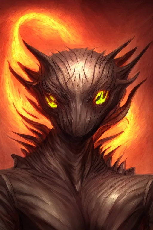 Image similar to draconic humanoid, amber eyes, highly detailed, digital art, sharp focus, ambient lighting, trending on art station, anime art style