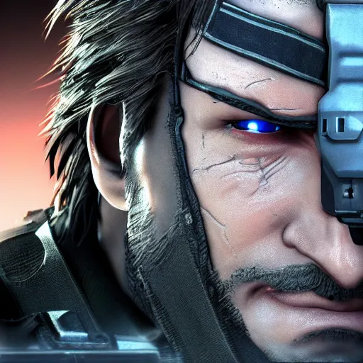 Prompt: solid snake profile pic unreal engine