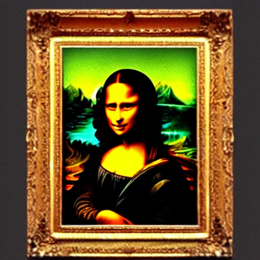 Image similar to a beautiful black girl like Mona lisa