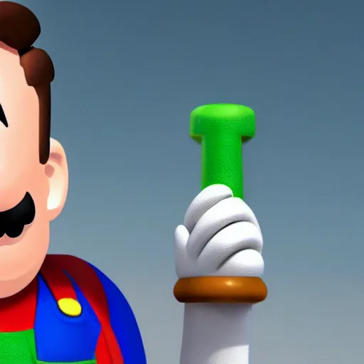 Image similar to a still of Elon Musk as Mario from Mario Bros.